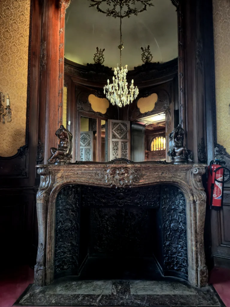 château du domaine saint françois d'assise boudoir chopin cheminée